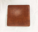 Brown Leather and Gold Cigarette Case (New)