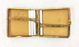 Brown Leather and Gold Cigarette Case (New)