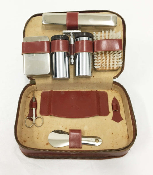 Vintage Mens Travel Grooming Set