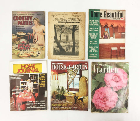 Vintage Home Related Magazines - Set of 6