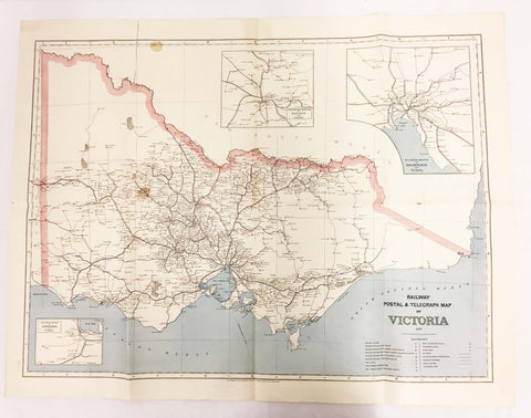 Map of Victoria - 1887