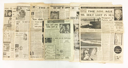 The Age Newspaper - 1969 - Various Dates - Set of 7