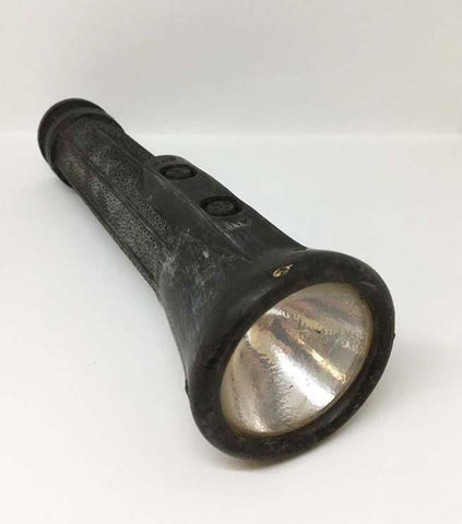 1990s Black Rubber Case Halogen Torch