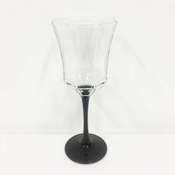 Black Stem Wine Glasses - set of 4