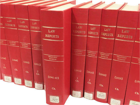Law Report Books - Hired as a Set of 33