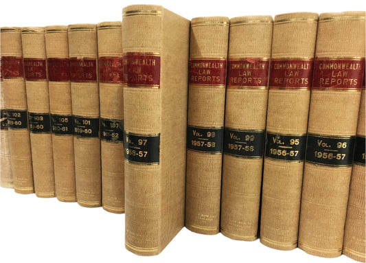 Commonwealth Law Reports - Hire Set of 16