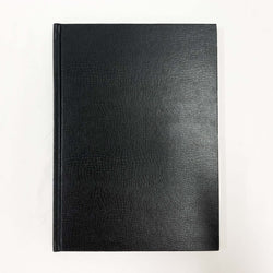 Black Leather A4 Notebook