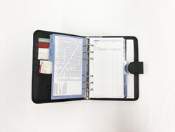 Black Leather Daily Planner